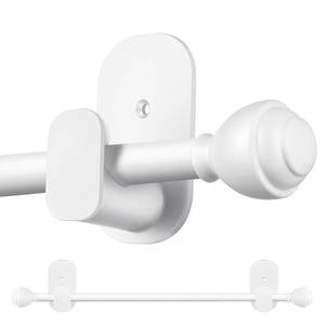 lot 9516 image: KAMANINA Curtain Rods No Drilling for Windows 32 to 86 Inches White