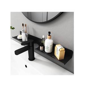 lot 9517 image: ROYALITA 17 Inch Acrylic Bathroom Shelf Organizer Over The Faucet