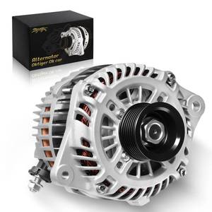 lot 9540 image: Oktiger 3.5L V6 Upgraded Alternator for Nissan Maxima 2011 2012 2013 2014 2016 2017 2018, Altima 2011-2018, Murano 2017-2018, V6 12V 130Amp CW 7-Groove Clutch Pulley, OE 23100-JA11B, 11557N
