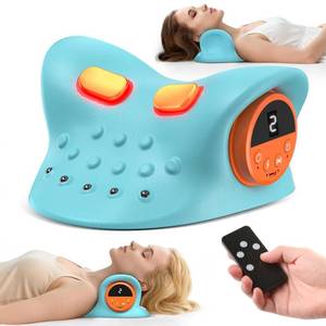 lot 9543 image: 2026 Neck Massager 4-in-1 with Deep Tissue 3D Kneading & Soothing Heat - Portable Cordless Pillow for Cervical Traction, Shoulder and Back Relief, 9 Intensity Levels with Type-C Charge For Home Office