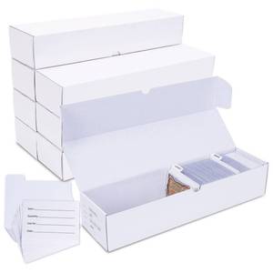 lot 9567 image: Trading Card Storage Box, 8-Pack 1000 Count Cardboard TCG & Sport Card Box