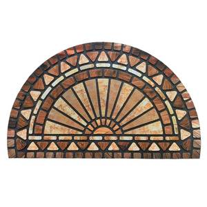 lot 10258 image: CHICHIC Front Door Mat 18x30 Outdoors Heavy Duty Rubber Mat, Orange