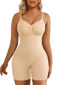 lot 10272 image: SHAPERX Shapewear Bodysuit Tummy Control Seamless Waist Snatching Mid Thigh Body Shaper for Women,SZ5218-2-Beige-2XL3XL