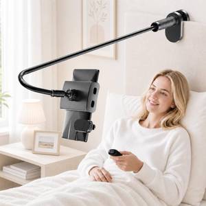 lot 10284 image: Kefotic Gooseneck Tablet Holder for Kindle Reading in Bed with Page Turner Remote, Hands Free Desk Bedside Lazy Arm Stand for Kindle Accessories, Gifts for Readers
