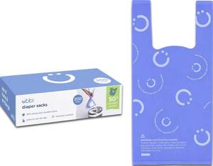 lot 10298 image: Ubbi Disposable Baby Diaper Sacks, Lavender Scented, 200 Count
