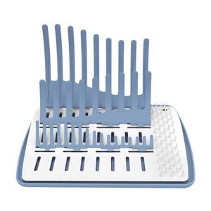 lot 11105 image: Dr. Browns Folding Baby Bottle Drying Rack, BlueWhite