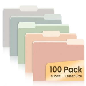 lot 11132 image: Sunee Manila File Folders 8.5 x 11 Letter Size 100-Pack