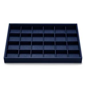 lot 11138 image: Oirlv Stackable Leather Jewelry Organizer Tray 24 Grid