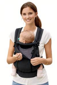lot 12398 image: GROWNSY Baby Carrier Newborn to Toddler 7-44lbs Black