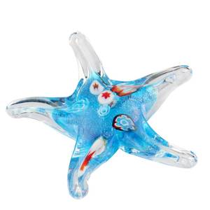 lot 12416 image: Quligeta Glass Starfish Figurine Handmade