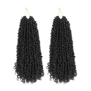 lot 12437 image: Youngther Yanky Twist Crochet Hair 12 Inch 2-Pack