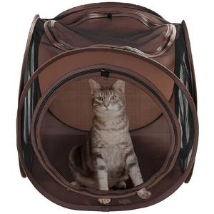 lot 12445 image: Snarky Pets Pop Up Cat Tent Cube 24x22x20 Inch