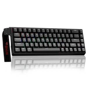 lot 13632 image: AULA WIN68 HE Mechanical Gaming Keyboard 60%, Hall Effect Magnetic Switch, Fast Trigger Mode Adjustable Actuation, 8000Hz Polling Rate, RGB Backlit, Wired Black Keyboard for LaptopPC Gamer