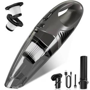 lot 13634 image: Jeagfen Handheld Vacuum Cordless, 11KPA Strong Suction & 25 Mins Runtime Brushless Motor, Rechargeable Car Vacuum Cleaner with 2 HEPA FilterMulti-AccessoriesLightweight, for HomeCarOffice Cleaning