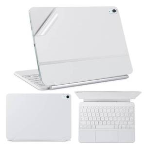 lot 14090 image: IMMOENUC Protective Skin Sticker for 2026 2025 iPad Air M4 M3 13-inch Magic Keyboard 3-Side ull Coverage Protective Vinyl Decals Self-Adhesive,Pre-Cut (TopBottomKeyboard Panel)��White��