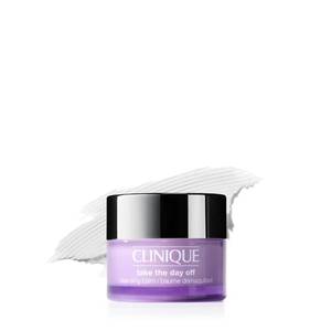 lot 14098 image: Clinique Take The Day Off Cleansing Balm Makeup Remover  Dissolves Face  Eye Makeup and Sunscreen  For All Skin Types, 1 ounce