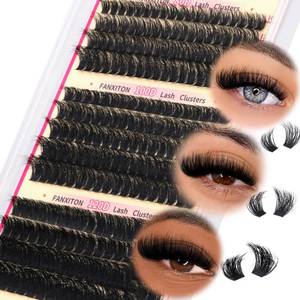 lot 14119 image: Thick Volume Lash Clusters, 80D, 100D, 120D, 10-18mm, DIY Lash Extensions