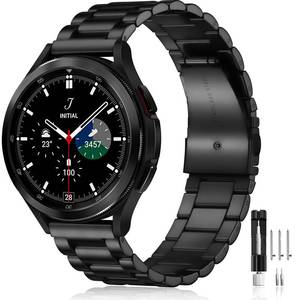 lot 14136 image: Lerobo Compatible with Samsung Galaxy Watch 7 6 5 4 Band 44mm 40mmGalaxy Watch 6 4 Classic Band 43mm 47mm 46mm 42mmActive 2 40mm 44mm, 20mm Stainless Steel Metal Replacement Men Women