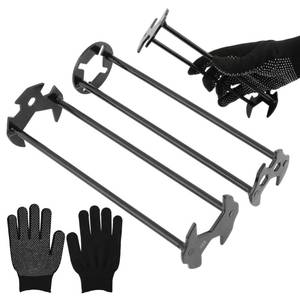 lot 14176 image: Zornaveli 2Pcs Multifunctional Basin Wrench Multifunctional Sink Faucet Tool with 7 Sizes, 360° Rotating Universal Plumber Wrench for Tight Spaces, Includes 1 Pair Gloves