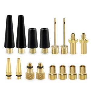 lot 14187 image: Bicycle Presta Schrader Valve Adaptor, 16PCS YASI Brass Bike Pump Adapters, Ball Pump Needle, Balloon Inflatable Toys Nozzle Inflator Adapter, Air Pump Accessories for Standard Pump or Air Compressor1