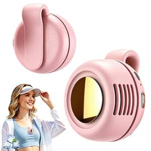 lot 14190 image: AltaMoment Portable Clip-On Fan, Mini Bladeless Waist Fan, 5100RPM 25dB Ultra-Quiet 3-Speed Rechargeable Small Whirlwind Fan, Hands-Free Personal Cooling for Outdoor Travel Office Camping with USB-C