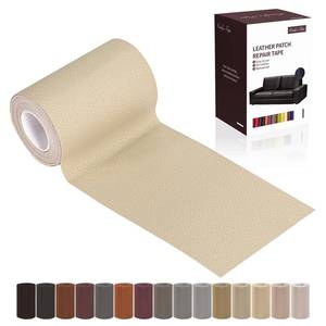 lot 14211 image: Leather Repair Patch Tape, Light Beige 3 x 61 Inches Self Adhesive Leather Repair Kit for Furniture, Car Seat,Vinyl Leather Repair Kit for Office Chairs, Couch, Sofa, Luggage