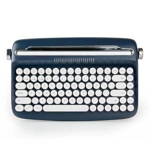 lot 19848 image: YUNZII ACTTO B303 Wireless Retro Typewriter Bluetooth Keyboard (Midnight)