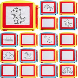 lot 19849 image: Tinlade 24 Pack Mini Magnetic Drawing Board for Kids, Small Erasable Drawing Pad, Toddler Writing Birthday Party Favor Classroom Prize Goodie Bag Stuffers for Boy Girl (Classic Color,Cute)