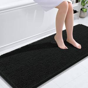 lot 19853 image: OLANLY Bathroom Runner Rugs 59x24, Extra Soft Absorbent Chenille Bath Rugs