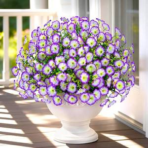 lot 19861 image: Yastouay 26 Bundles Artificial Flowers for Outdoors, Fake Outdoor Flowers