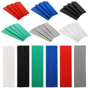 lot 19867 image: Okllen 300 Pcs Plastic Flat Shims for Leveling, 6 Size Structural Tile Composite Shims for Home Improvement, 364, 564, 18, 532, 1364, 1564 Inch, Grey, Green, White, Red, Blue, Black