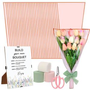 lot 19889 image: Tinlade 75 Pcs DIY Pink Flower Bar Supplies for Wedding Bridal Shower