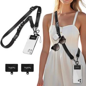 lot 20349 image: Icycay Phone Lanyard Crossbody Strap Adjustable Black