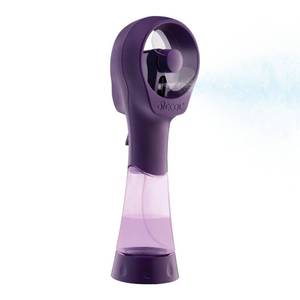 lot 20392 image: O2COOL Elite Handheld Misting Fan Battery Powered Purple