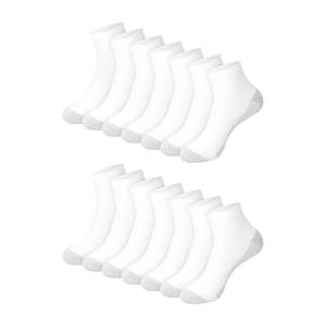 lot 20398 image: Hanes Double Tough Ankle Socks Moisture Wicking Socks, Multipack Size 6-12