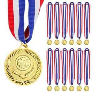 lot 20403 image: Acrridi 8Pcs 2Inch Gold Medals for Awards, 1st Winner Medals for Sports