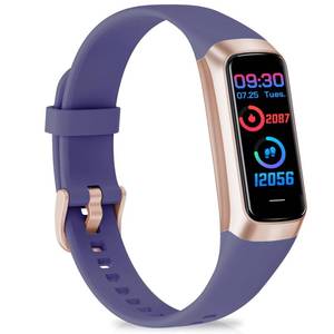 lot 20411 image: Bakoor Fitness Tracker with 247 Heart Rate Blood Oxygen Sleep Monitor, 1.10 AMOLED Touch Screen Step Trackers, IP68 Waterproof Steps Counter Pedometer for Women Men