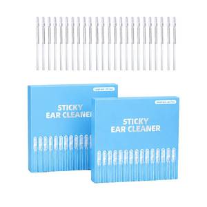 lot 20417 image: 24 pcs Sticky Ear Cleaning Stick, Reusable Ear Cleaning Tools with Soft Rubber Head, Gentle Adhesive Ear Pick for Ear Wax Cleaning, Adhesive Ear Cleaning Sticks for All Ages