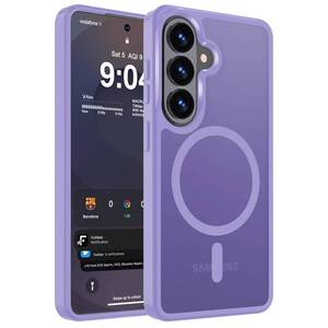 lot 20437 image: WRJ Magnetic Case for Samsung Galaxy A17A16A26 6.7-Inch,Matte Taro Purple