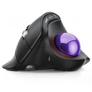 lot 20441 image: Nulea Wireless Trackball Mouse Ergonomic Vertical Design Thumb Control