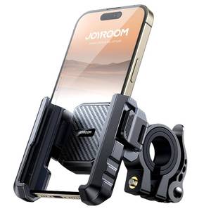 lot 20443 image: JOYROOM Motorcycle Bike Phone Holder Mount - Not Block Camera Bicycle Phone Holder Handlebar Cell Phone Clamp - Silicone Wrapped Scooter Phone Holder for iPhone Samsung 4.7-7 Smartphones