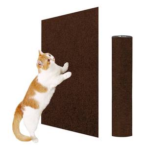 lot 20444 image: ENONCI 23.6x15.8 Cat Scratcher Mat, Self-Adhesive Cat Scratch Furniture Protector
