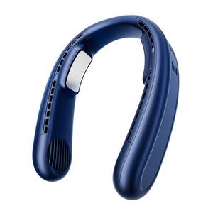 lot 20494 image: AJJFOFBB Neck Fan, 1s Fast Cooling Neck Cooler with Dual Ceramic Plates, 8H Long Runtime, 180° Adjustable Lightweight Bladeless Portable Personal Fan, Quiet Cooling for Outdoor��Dark Blue��