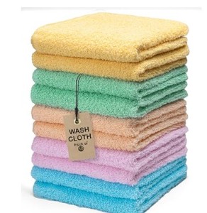 lot 4365 image: Textila Stores Ribbed Dish Cloth Towel 12 x 12 inch Pack of 10 (Note-color difference)