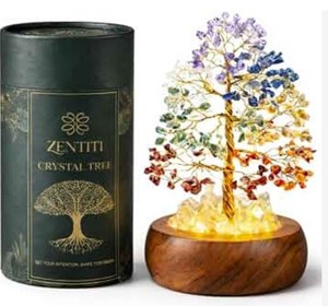 lot 13613 image: Zenith Crystal Tree Decorative Figurine with Base