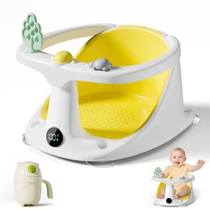 lot 1583 image: DZMDIP Baby Bath Seat,Bath Seats for Babies Sitting Up with Rinse Cup
