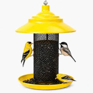 lot 1600 image: Finch Feeder for Outdoors, Metal Mesh Nyjer & Thistle Seed Feeder, Hanging Bird Feeder for Goldfinches and Small Birds, Great for Backyard Bird Lovers