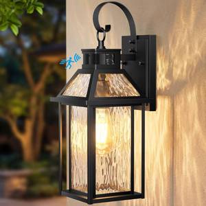 lot 1633 image: Lotsky Porch Lights Outdoor, Motion Sensor Outside Wall Fixtures, 14 in