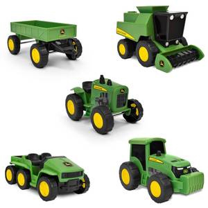 lot 2012 image: John Deere 5-Pack Micro Farm Vehicles, Moving Parts and Rolling Wheels, 3 Years