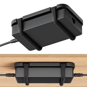 lot 2027 image: Upgraded Laptop Charger Holder,Adjustable Silicone Strap Power Brick Organizer With Heat Dissipation,Under Desk Cable Management Mount For Most Power Adapters,Chargers, Included Screws & Adhesive